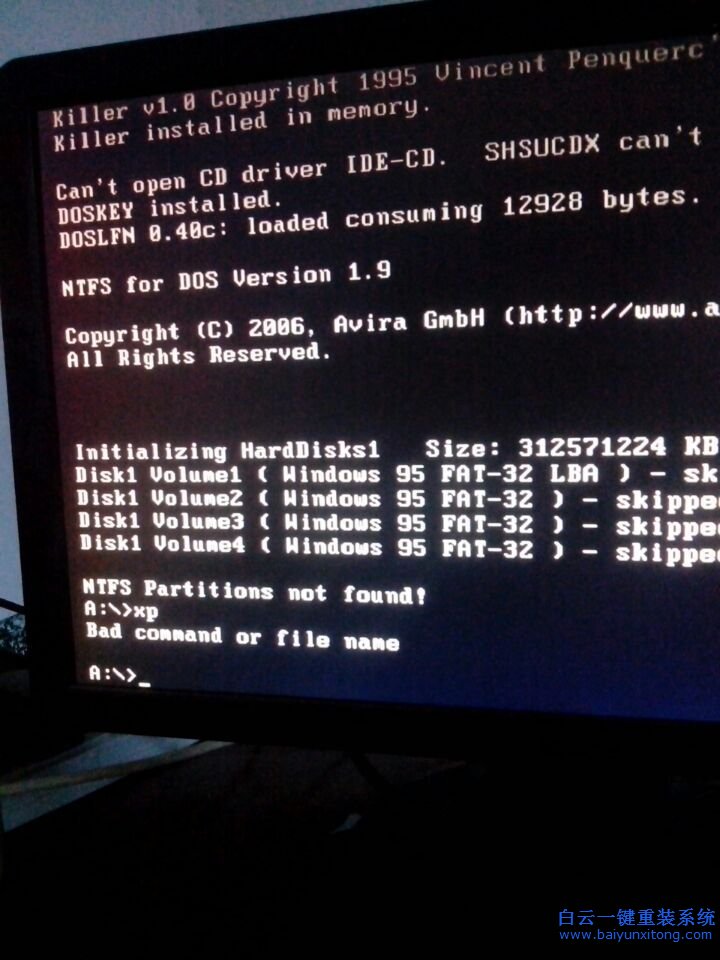 重裝,系統(tǒng),出現(xiàn),NTFS,partitions,not,f步驟