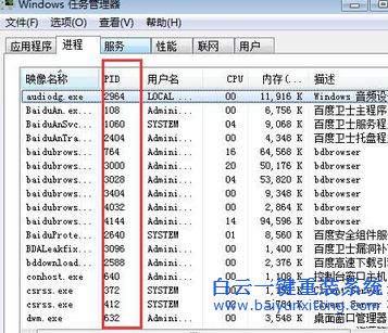 win7,任務,管理器,如何,查看,運行,進程,的,PID,步驟