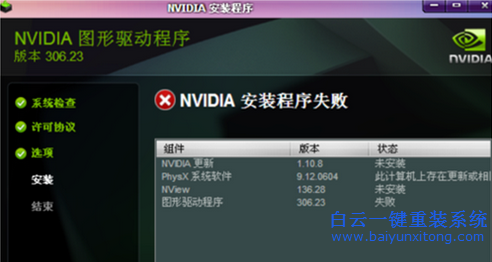 NVIDIA安裝程序失敗,安裝顯卡驅(qū)動(dòng)失敗,win7系統(tǒng)安步驟