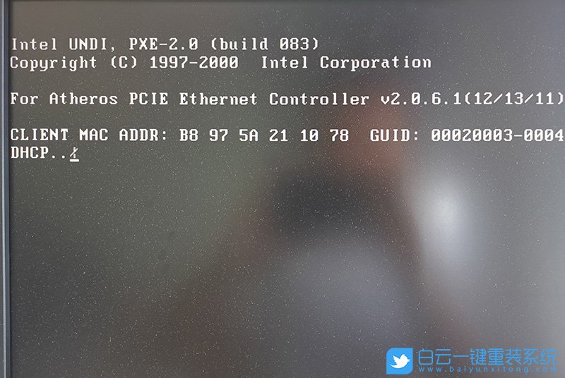 開機(jī)黑屏,DHCP錯(cuò)誤步驟