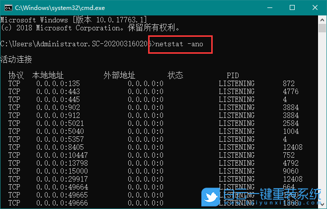 端口被占用,Windows步驟