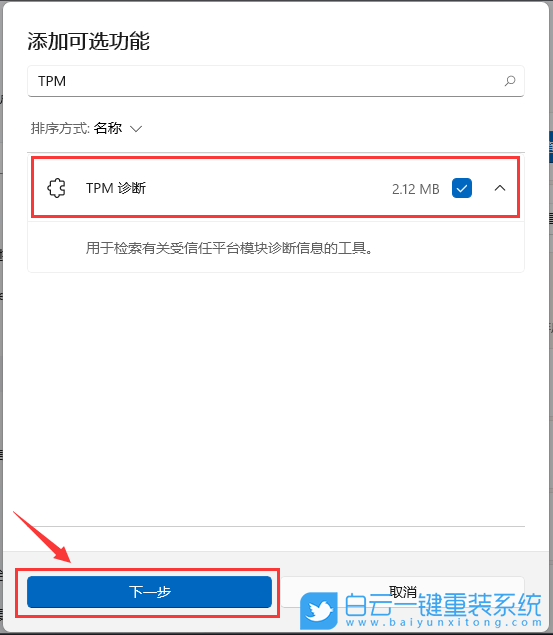 Win11,可選功能,TPM診斷步驟